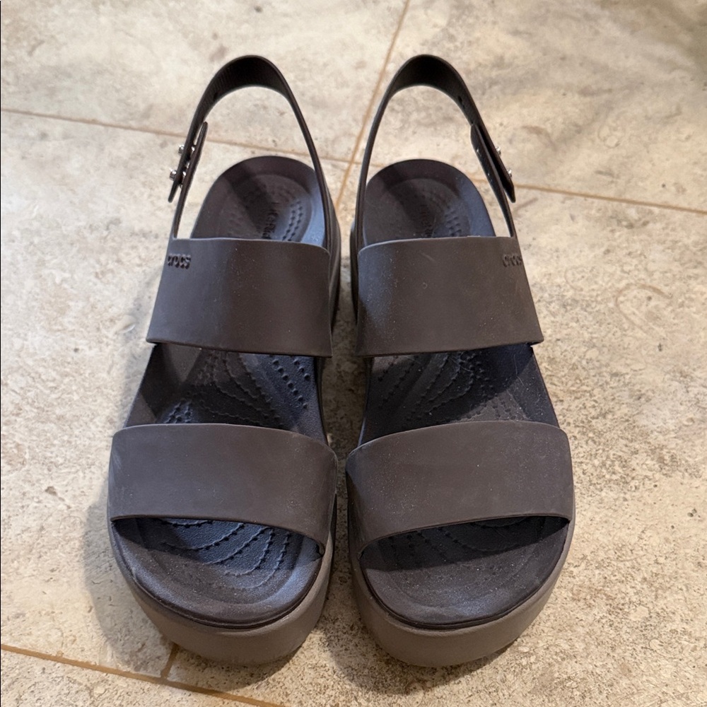 CROCS Dark Brown Women's Sandals